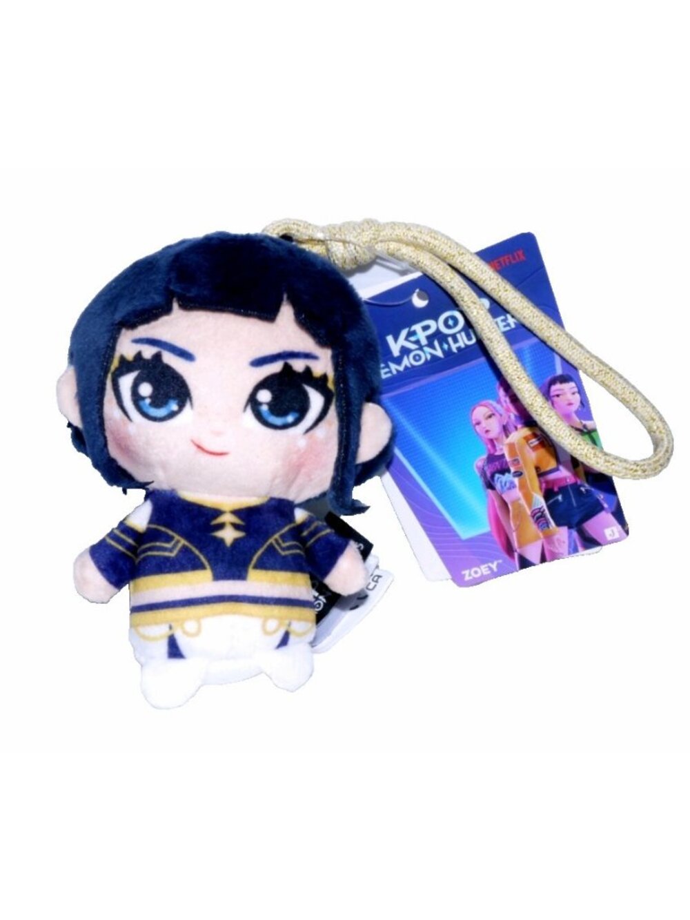 K Pop Demon Hunters Zoey 4" plush bag clip Netflix Jazwares 2026 New